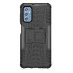 Gomma Texture TPU + Custodia per telefono PC con supporto, For Samsung Galaxy M52 5G