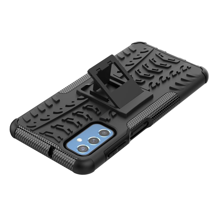 Gomma Texture TPU + Custodia per telefono PC con supporto, For Samsung Galaxy M52 5G