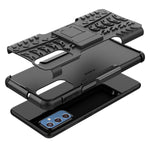 Gomma Texture TPU + Custodia per telefono PC con supporto, For Samsung Galaxy M52 5G