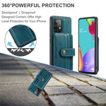 JEEHOOD Custodia per telefono in PU + TPU con blocco RFID antifurto magnetico con slot per schede, For Samsung Galaxy A32 5G, For Samsung Galaxy A12 5G, For Samsung Galaxy A22 5G, For Samsung Galaxy A52 5G / 4G, For Samsung Galaxy A72 5G / 4G          ...