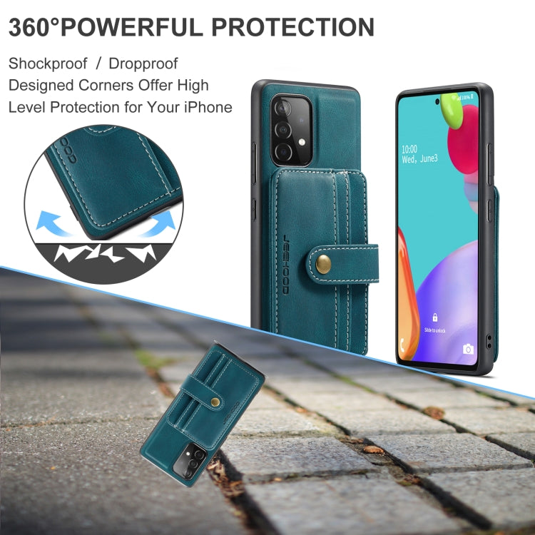 JEEHOOD Custodia per telefono in PU + TPU con blocco RFID antifurto magnetico con slot per schede, For Samsung Galaxy A32 5G, For Samsung Galaxy A12 5G, For Samsung Galaxy A22 5G, For Samsung Galaxy A52 5G / 4G, For Samsung Galaxy A72 5G / 4G          ...
