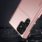 Custodia per telefono con armatura antiurto con slot per schede, For Samsung Galaxy S22 Ultra 5G