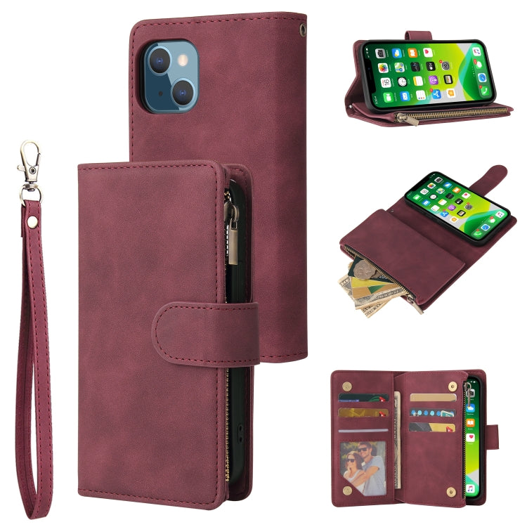 Custodia portafoglio in pelle con slot carte per iPhone 13 Pro Ma