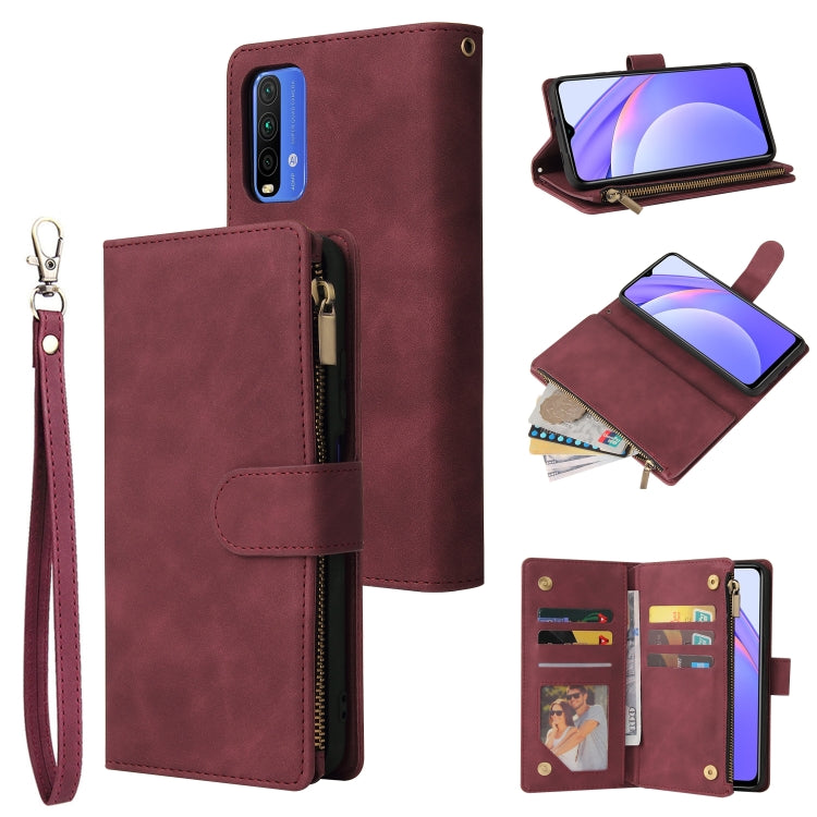 Custodia in pelle per telefono multifunzionale con slot per schede e supporto, portafoglio con cerniera e cornice per foto, For Xiaomi Redmi Note 9 4G, For Google Pixel 5a 5G, For Google Pixel 6 Pro, For Samsung Galaxy S22 5G
