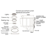 Lampada LED subacquea da parete per piscina IP68 15-24W