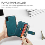 Custodia portafoglio con blocco RFID per iPhone 7 Plus e 8 Plus