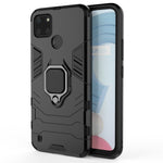 Custodia protettiva antiurto per PC + TPU con supporto per anello magnetico, For OPPO Realme C21Y