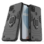 Custodia protettiva antiurto per PC + TPU con supporto per anello magnetico, For OPPO Realme C21Y