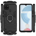 Custodia protettiva antiurto per PC + TPU con supporto per anello magnetico, For OPPO Realme C21Y