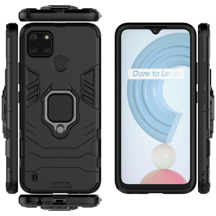 Custodia protettiva antiurto per PC + TPU con supporto per anello magnetico, For OPPO Realme C21Y