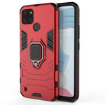 Custodia protettiva antiurto per PC + TPU con supporto per anello magnetico, For OPPO Realme C21Y