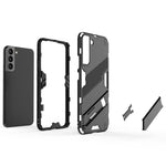Punk Armor 2 in 1 PC + custodia per telefono antiurto in TPU con supporto invisibile, For Samsung Galaxy S22+ 5G, For Samsung Galaxy S22 Ultra 5G, For Samsung Galaxy S22 5G