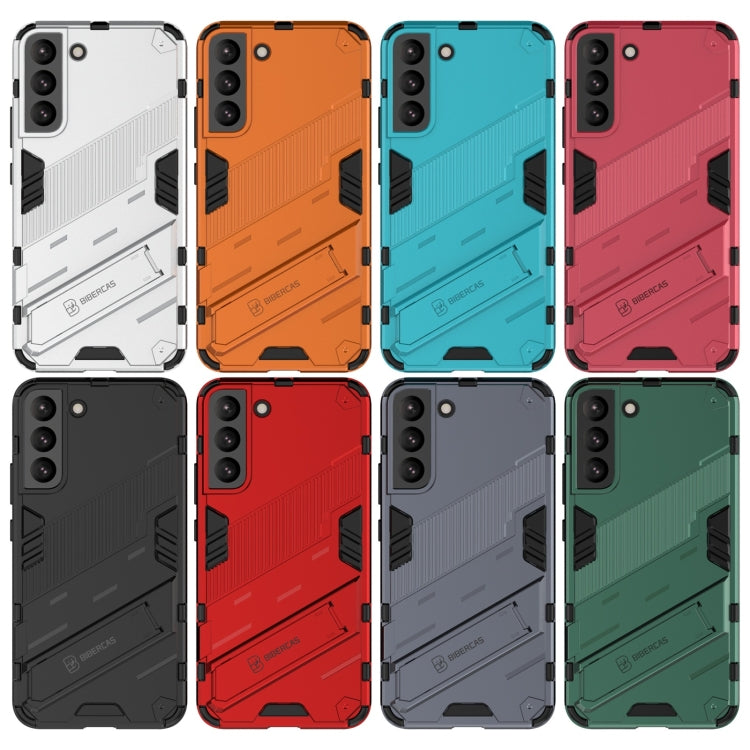 Punk Armor 2 in 1 PC + custodia per telefono antiurto in TPU con supporto invisibile, For Samsung Galaxy S22+ 5G, For Samsung Galaxy S22 Ultra 5G, For Samsung Galaxy S22 5G