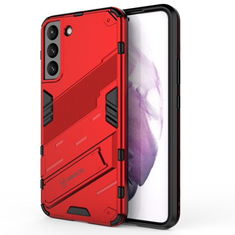 Punk Armor 2 in 1 PC + custodia per telefono antiurto in TPU con supporto invisibile, For Samsung Galaxy S22+ 5G, For Samsung Galaxy S22 Ultra 5G, For Samsung Galaxy S22 5G