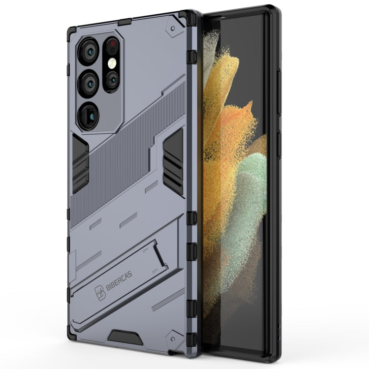 Punk Armor 2 in 1 PC + custodia per telefono antiurto in TPU con supporto invisibile, For Samsung Galaxy S22+ 5G, For Samsung Galaxy S22 Ultra 5G, For Samsung Galaxy S22 5G