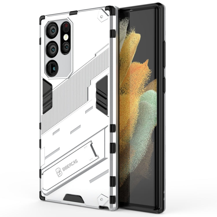 Punk Armor 2 in 1 PC + custodia per telefono antiurto in TPU con supporto invisibile, For Samsung Galaxy S22+ 5G, For Samsung Galaxy S22 Ultra 5G, For Samsung Galaxy S22 5G