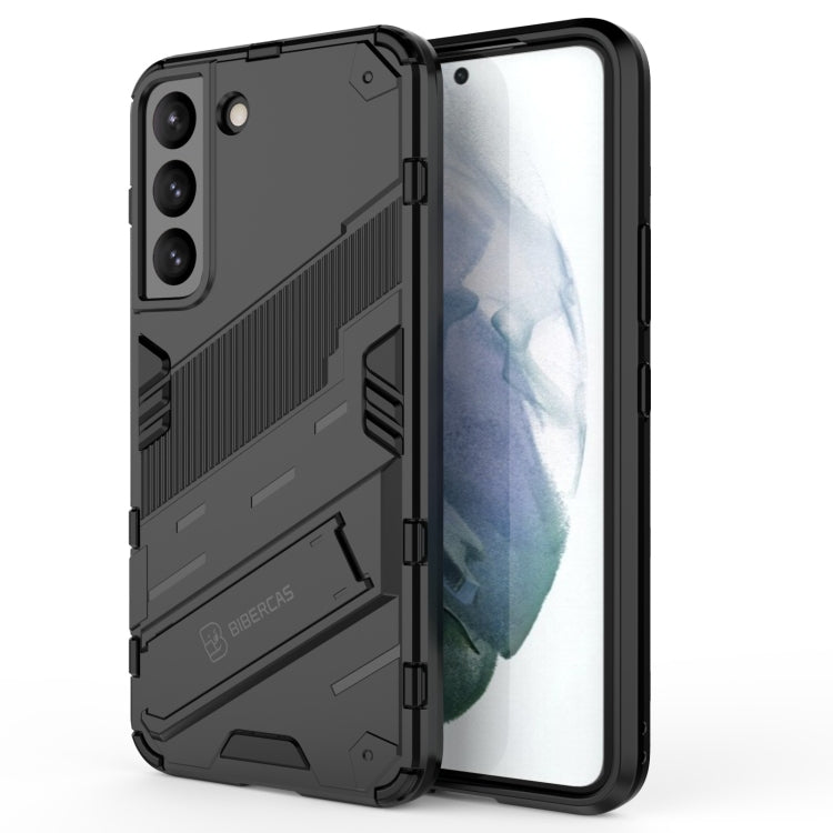 Punk Armor 2 in 1 PC + custodia per telefono antiurto in TPU con supporto invisibile, For Samsung Galaxy S22+ 5G, For Samsung Galaxy S22 Ultra 5G, For Samsung Galaxy S22 5G