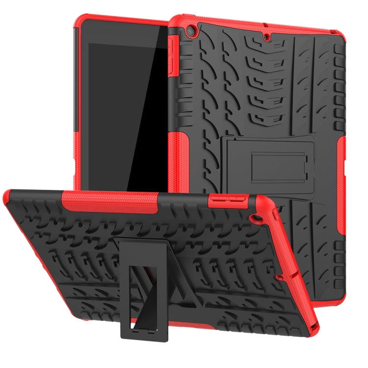Tyre Texture TPU + custodia antiurto per PC con supporto, For iPad 10.2 2021 / 2020 / 2019, For Galaxy Tab S6, For Huawei MediaPad M5 Lite 8, For Amazon Kindle Fire HD 10 2019