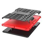 Tyre Texture TPU + custodia antiurto per PC con supporto, For iPad 10.2 2021 / 2020 / 2019, For Galaxy Tab S6, For Huawei MediaPad M5 Lite 8, For Amazon Kindle Fire HD 10 2019