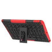 Tyre Texture TPU + custodia antiurto per PC con supporto, For iPad 10.2 2021 / 2020 / 2019, For Galaxy Tab S6, For Huawei MediaPad M5 Lite 8, For Amazon Kindle Fire HD 10 2019