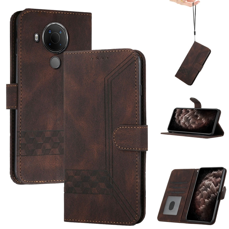Custodia per cellulare in pelle con vibrazione Cubic Skin Feel, For Nokia C300, For Nokia 3.4 / 5.4, For Nokia G10 / G20 / G30, For Nokia G300, For Nokia X20, For Nokia XR20