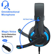 SADES MH603 Cuffie da gioco regolabili con porta da 3,5 mm con microfono