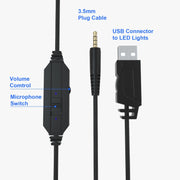 SADES MH603 Cuffie da gioco regolabili con porta da 3,5 mm con microfono