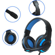 SADES MH603 Cuffie da gioco regolabili con porta da 3,5 mm con microfono