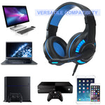 SADES MH603 Cuffie da gioco regolabili con porta da 3,5 mm con microfono