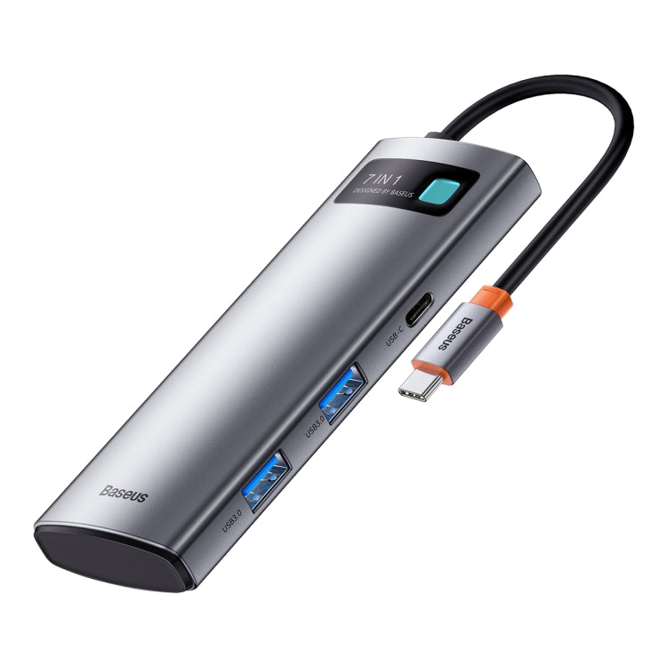 Baseus WKWG020113 Docking station HUB multifunzionale di tipo C serie 7 in 1 Metal Gleam, WKWG020113