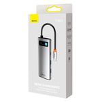 Baseus WKWG020113 Docking station HUB multifunzionale di tipo C serie 7 in 1 Metal Gleam, WKWG020113
