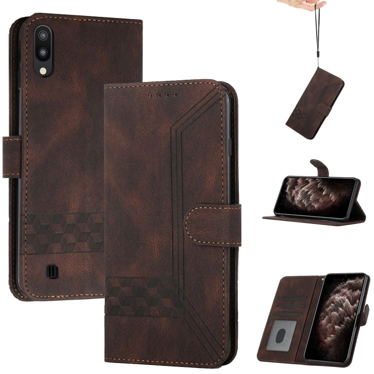 Custodia per cellulare in pelle con vibrazione Cubic Skin Feel, For Samsung Galaxy A02s 164mm, For Samsung Galaxy A02s 166mm, For Samsung Galaxy A03s 166mm, For Samsung Galaxy A10 / M10