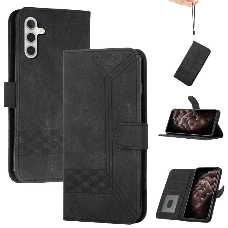 Custodia per cellulare in pelle con vibrazione Cubic Skin Feel, For Samsung Galaxy A10s, For Samsung Galaxy A11, For Samsung Galaxy A12, For Samsung Galaxy A13 5G