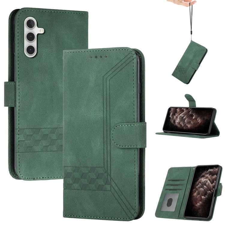 Custodia per cellulare in pelle con vibrazione Cubic Skin Feel, For Samsung Galaxy A10s, For Samsung Galaxy A11, For Samsung Galaxy A12, For Samsung Galaxy A13 5G