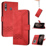 Custodia per cellulare in pelle con vibrazione Cubic Skin Feel, For Samsung Galaxy A20e, For Samsung Galaxy A20s, For Samsung Galaxy A21s, For Samsung Galaxy A21 EU Version
