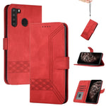 Custodia per cellulare in pelle con vibrazione Cubic Skin Feel, For Samsung Galaxy A20e, For Samsung Galaxy A20s, For Samsung Galaxy A21s, For Samsung Galaxy A21 EU Version