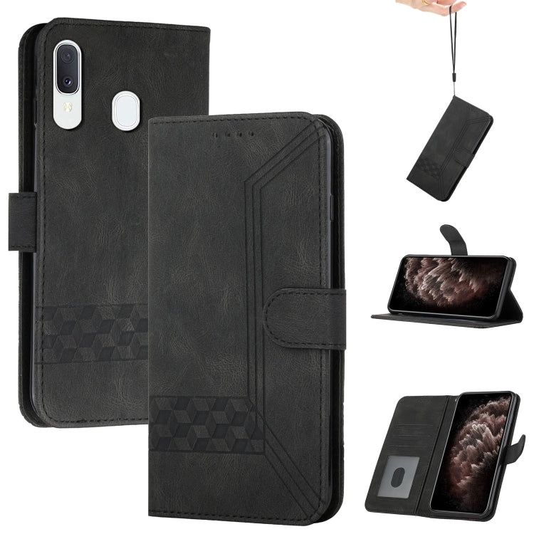 Custodia per cellulare in pelle con vibrazione Cubic Skin Feel, For Samsung Galaxy A32 4G, For Samsung Galaxy A32 5G, For Samsung Galaxy A40, For Samsung Galaxy A41