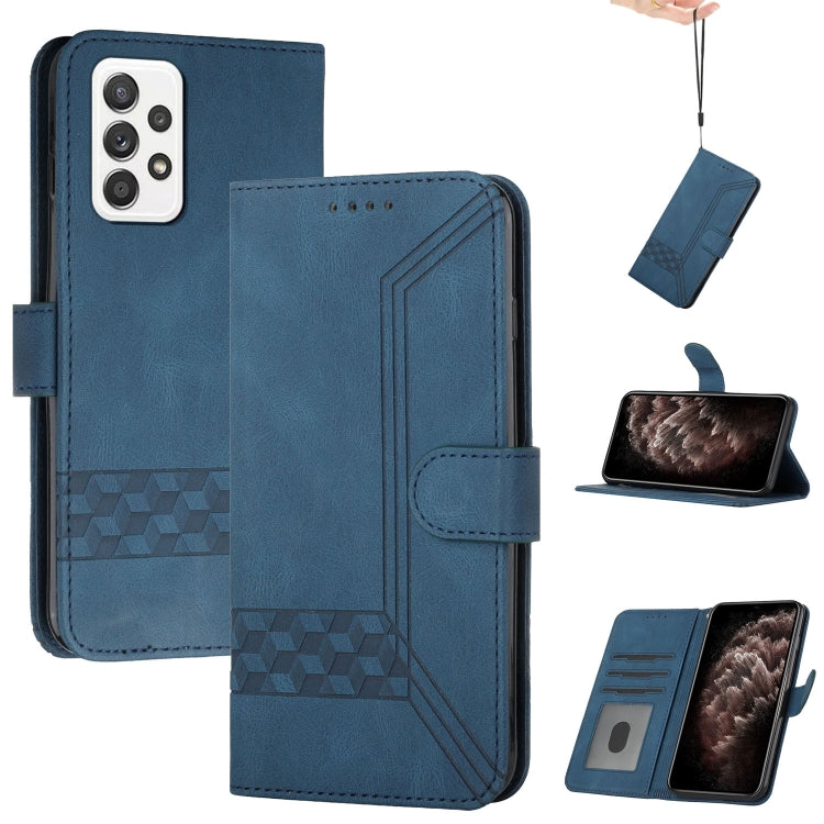 Custodia per cellulare in pelle con vibrazione Cubic Skin Feel, For Samsung Galaxy A52 5G, For Samsung Galaxy A71, For Samsung Galaxy A71 5G, For Samsung Galaxy A72 5G