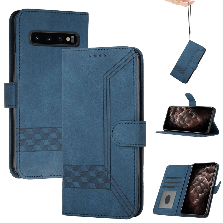Custodia per cellulare in pelle con vibrazione Cubic Skin Feel, For Samsung Galaxy S10, For Samsung Galaxy S10e, For Samsung Galaxy S10+, For Samsung Galaxy S20