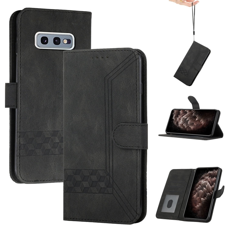 Custodia per cellulare in pelle con vibrazione Cubic Skin Feel, For Samsung Galaxy S10, For Samsung Galaxy S10e, For Samsung Galaxy S10+, For Samsung Galaxy S20