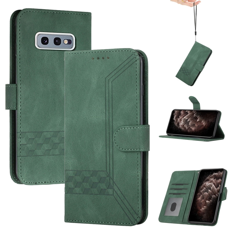 Custodia per cellulare in pelle con vibrazione Cubic Skin Feel, For Samsung Galaxy S10, For Samsung Galaxy S10e, For Samsung Galaxy S10+, For Samsung Galaxy S20