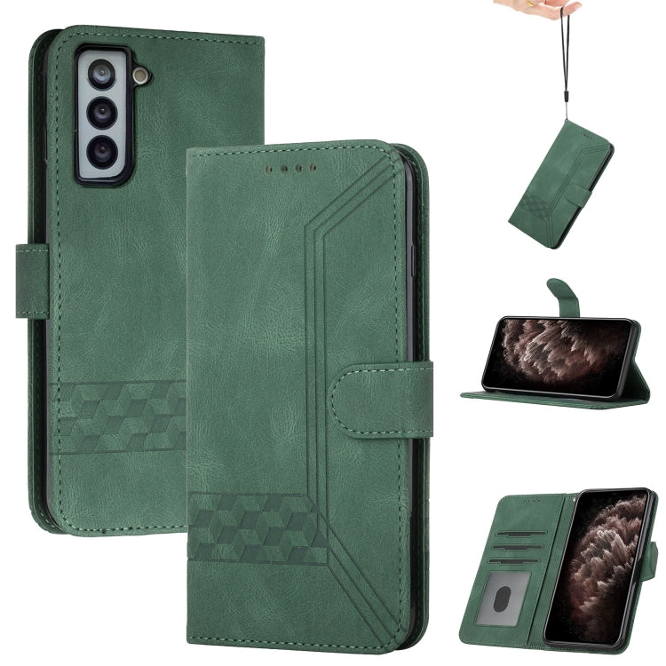 Custodia per cellulare in pelle con vibrazione Cubic Skin Feel, For Samsung Galaxy S20 FE, For Samsung Galaxy S20+, For Samsung Galaxy S20 Ultra, For Samsung Galaxy S21 5G