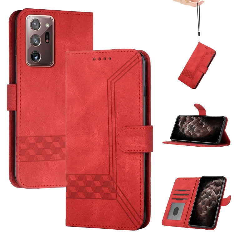 Custodia per cellulare in pelle con vibrazione Cubic Skin Feel, For Samsung Galaxy S21+ 5G, For Samsung Galaxy S21 FE 5G, For Samsung Galaxy S21 Ultra 5G, For Samsung Galaxy S22 5G