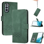 Custodia per cellulare in pelle con vibrazione Cubic Skin Feel, For Samsung Galaxy S21+ 5G, For Samsung Galaxy S21 FE 5G, For Samsung Galaxy S21 Ultra 5G, For Samsung Galaxy S22 5G
