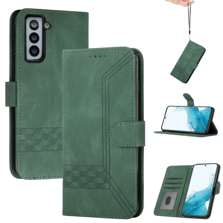 Custodia per cellulare in pelle con vibrazione Cubic Skin Feel, For Samsung Galaxy S22+ 5G, For Samsung Galaxy S22 Ultra 5G, For Samsung Galaxy Xcover 4, For Samsung Galaxy Xcover 5