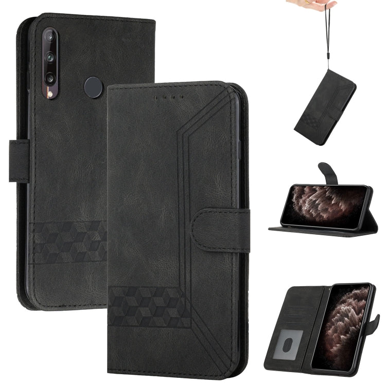 Custodia per cellulare in pelle con vibrazione Cubic Skin Feel, For Huawei P40, For Huawei P40 Lite, For Huawei P40 Lite E, For Huawei P40 Pro