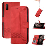Custodia per cellulare in pelle con vibrazione Cubic Skin Feel, For Huawei Y5 2019, For Huawei Y6 2019, For Huawei Y7 2019, For Huawei Y9 2019