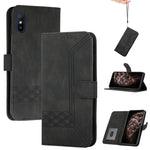 Custodia per cellulare in pelle con vibrazione Cubic Skin Feel, For Huawei Y5 2019, For Huawei Y6 2019, For Huawei Y7 2019, For Huawei Y9 2019