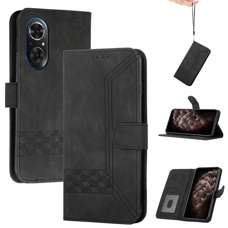 Custodia per cellulare in pelle con vibrazione Cubic Skin Feel, For Honor 50, For Honor 50 Pro, For Honor 50 SE, For Honor V40 4G