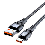 Cavo USB a USB-C 6A ricarica rapida 0,5m e 3m